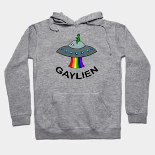 Rainbow Gaylien Pride Alien Hoodie